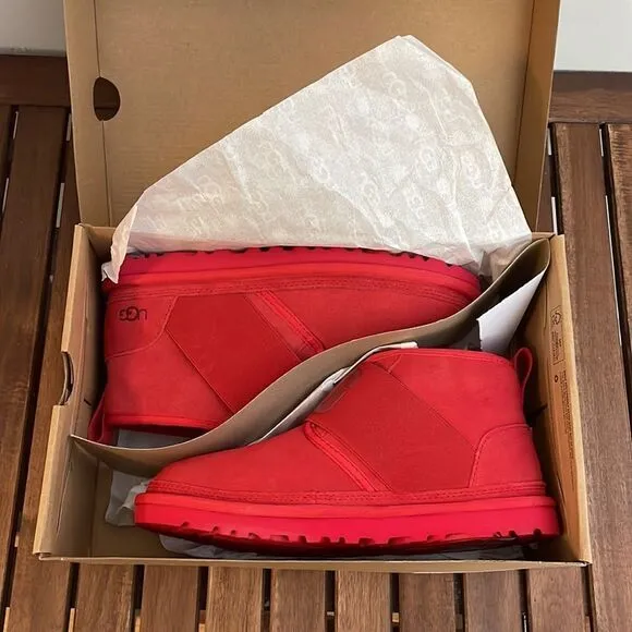 UGG Neumel II Graphic Boots Red USA Women Size 7/UK 5/EU 38