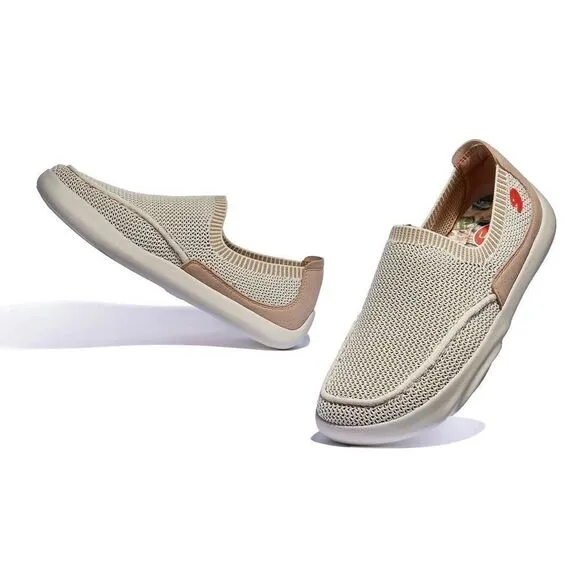 UIN Women's Travel Shoes Casual Comfort Loafers Mojacar (Cappuccino)