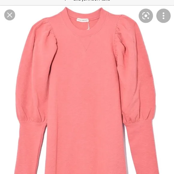Ulla Johnson Pink Puff Sleeve Dress