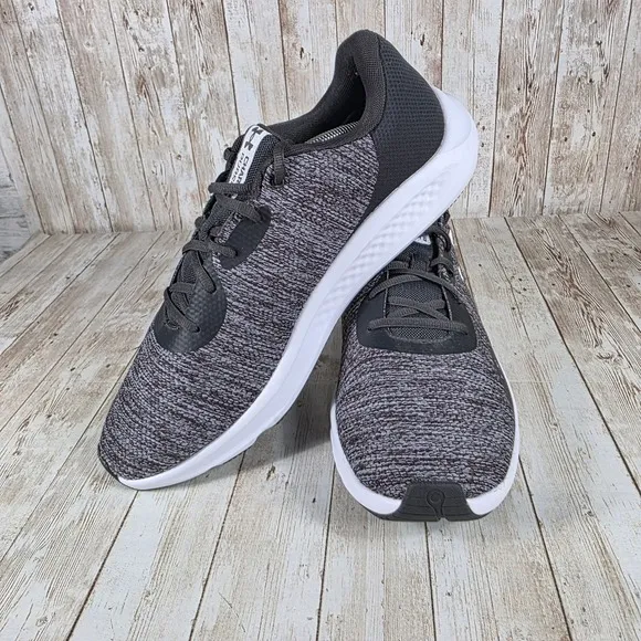 Under Armour Charged Pursuit 3 Running‎ Shoes Lightweight Gray White Mens 13