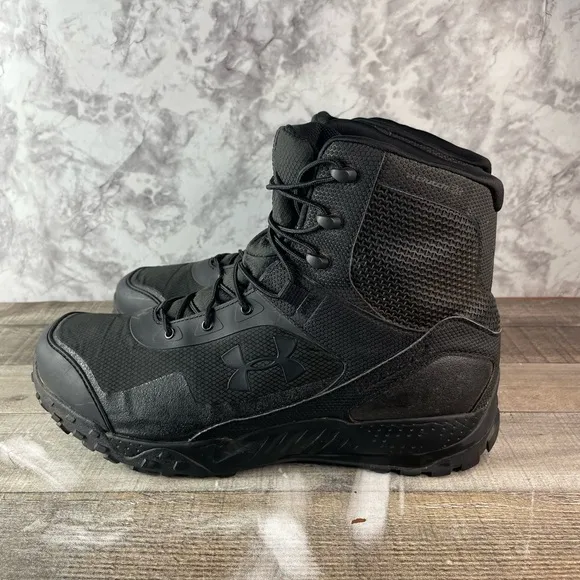 Under Armour Valsetz RTS 1.5 Men’s Black Tactical Combat Lace Up Boots Size 13