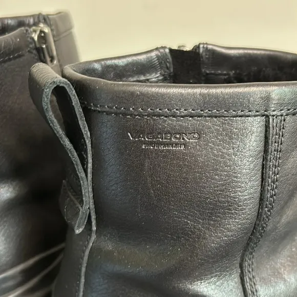 VAGABOND Shoemakers Boot Men’s Isac Black Leather Winter Curling Boot 42 NEW