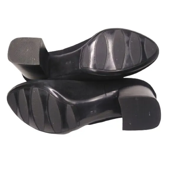 VANELi Black Suede Elastic Ankle Booties Size 11 WIDE