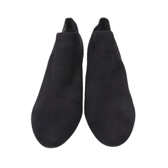 VANELi Black Suede Elastic Ankle Booties Size 11 WIDE