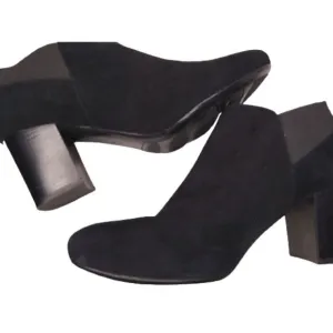 VANELi Black Suede Elastic Ankle Booties Size 11 WIDE
