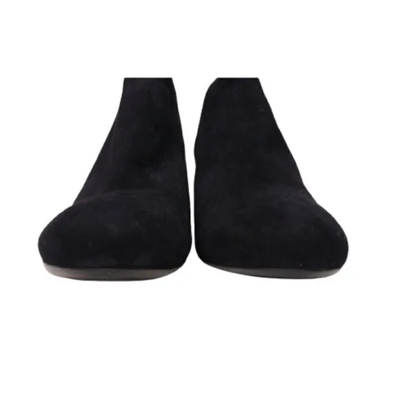 VANELi Black Suede Elastic Ankle Booties Size 11 WIDE