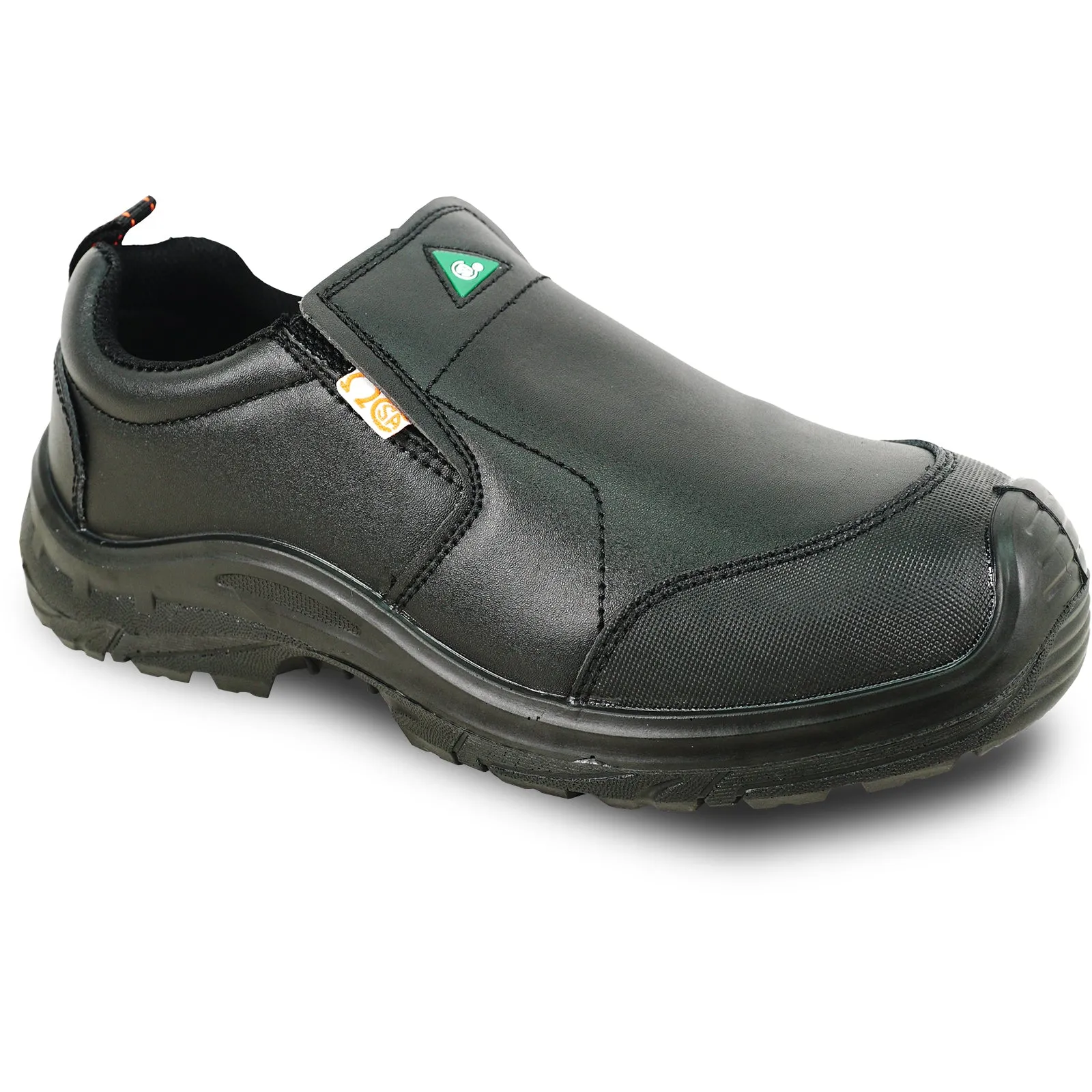 VANGELO Men Work Safety Shoe HELMUT-4 CSA Certified Steel Toe Protection Black