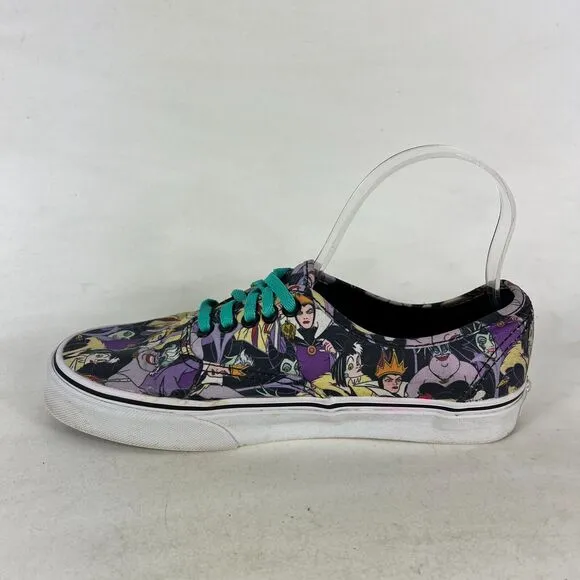 VANS Disney Villains Snow White Shoes Women's 8 Canvas Lace-Up Athletic Sneakers