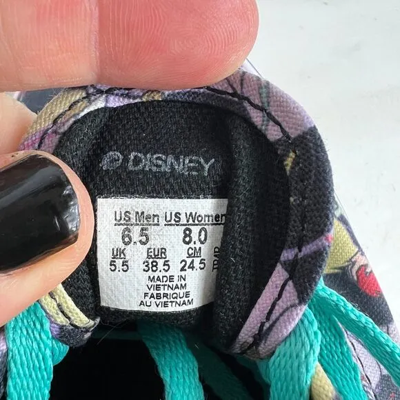 VANS Disney Villains Snow White Shoes Women's 8 Canvas Lace-Up Athletic Sneakers