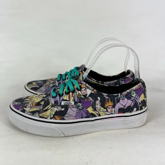 VANS Disney Villains Snow White Shoes Women's 8 Canvas Lace-Up Athletic Sneakers