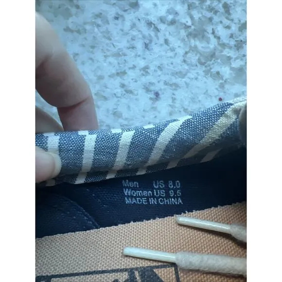 Vans Era CA Stripes Dress Blues Shoes Sneakers Men’s 8 Women’s 9.5 Unisex EUC