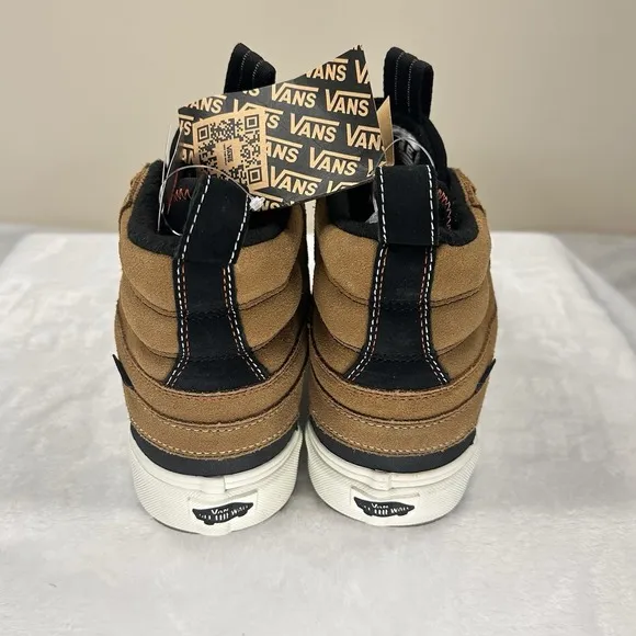 Vans MTE-2 SK8-HI Del Pato Black Brown Waterproof Shoes Men 7.5 Women's 9 Nwob