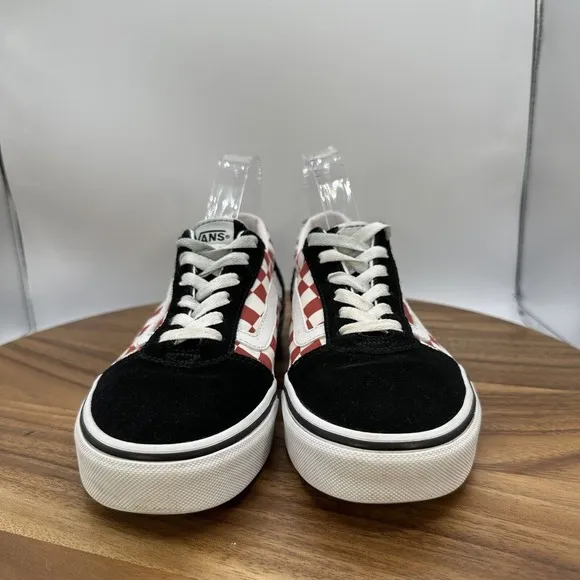 Vans Old Skool Checkerboard Low Top Shoes Suede Skater Casual Lace Women's 7.5