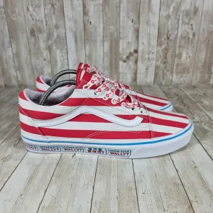 Vans Old Skool Where's Waldo? Stripe Sneakers Casual Shoes Mens 10.5