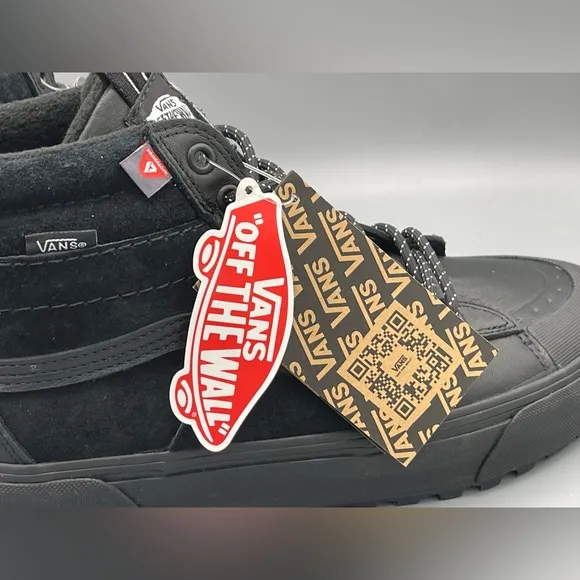 Vans Sk8 Hi Mte 2 Black/Black 3M Primaloft Hydroguard Boots Men’s 8 &amp; 9 NEW