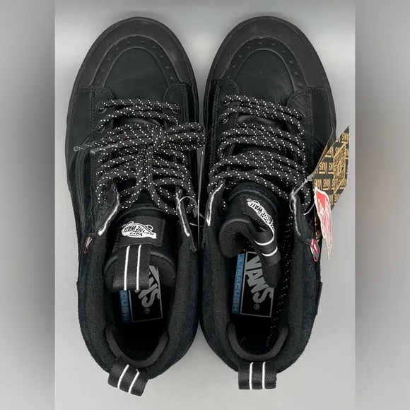 Vans Sk8 Hi Mte 2 Black/Black 3M Primaloft Hydroguard Boots Men’s 8 &amp; 9 NEW