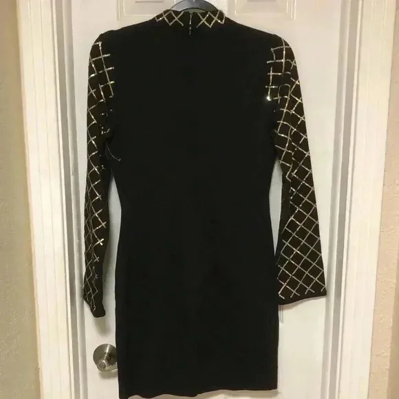 ⭐️🖤Venus Black and Gold Sequin Bodycon Dress ⭐️🖤