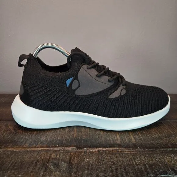 Vessi Everyday 2.0 Mens Size 7 Lace Up Waterproof Shoes Sneakers Black White
