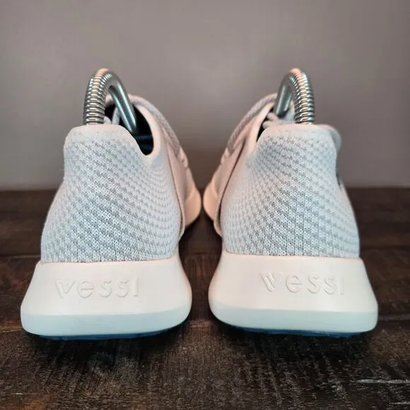 Vessi Everyday Classic Sneaker Womens Size 8 Waterproof Shoes Pearl White