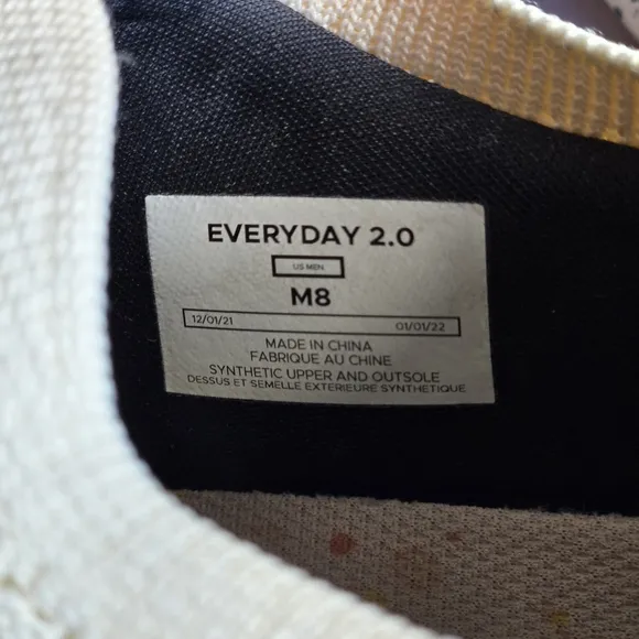 Vessi Everyday Move 2.0 Sneaker Shoes Men's 8 Athleisure Comfort Travel Active