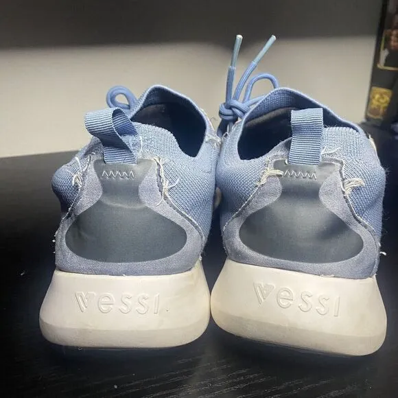 Vessi Everyday Move Mens Size 11 Comfort Shoes Sneakers Blue Knit