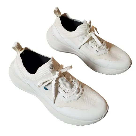 Vessi Stormburst Low Top Men's Sz 12 Waterproof White Disc Golf Sneakers Shoes