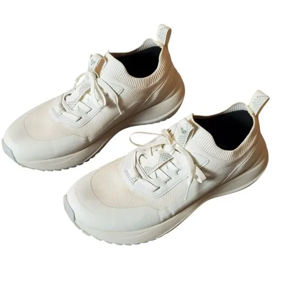 Vessi Stormburst Low Top Men's Sz 12 Waterproof White Disc Golf Sneakers Shoes