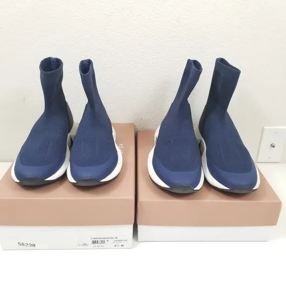 Via Spiga Verion Sapphire Sock Boots Sneakers