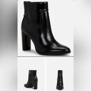 Vince Camuto Epandra Bootie WomenAnkle Boots Shoes Leather Black NWOT