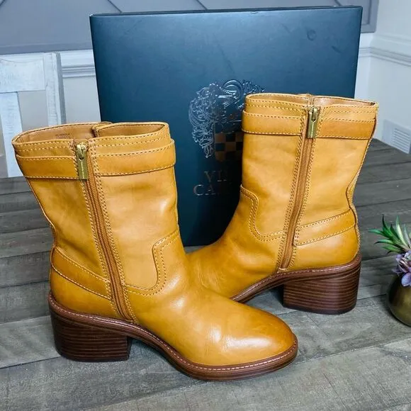 Vince Camuto Vergila Block Heel Bootie Ankle Women’s Boots Size 10