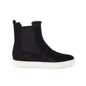 VINCE Norman 2 Suede &amp; Faux Fur-Lined Boots in Black NWOB Size 7 1/2