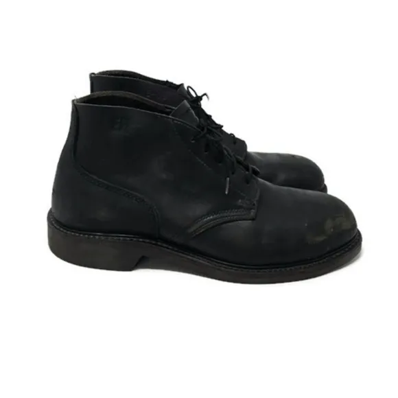 Vintage 80s Biltrite EH Electrician Steel Toe Lace Up Boots Black Men's 10.5W