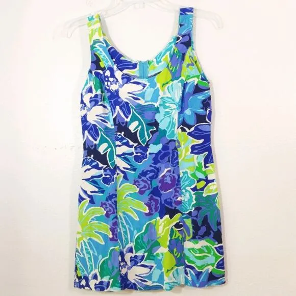 Vintage 80s Hawaiian Hilo Hattie rayon mini dress