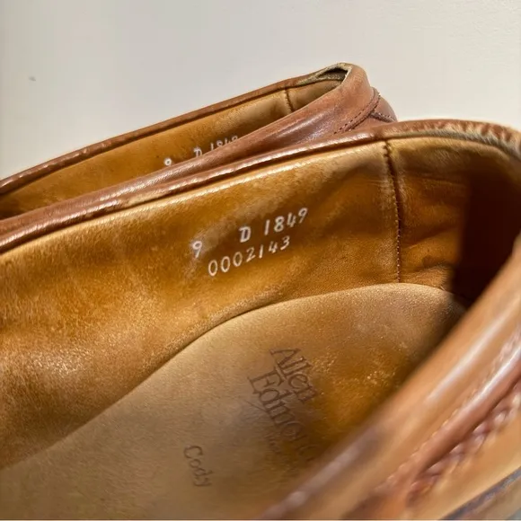 Vintage Allen Edmonds Cody Mens Size 9D Brown Leather Tassel Dress Shoes Loafers