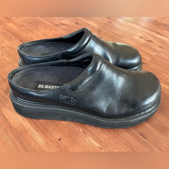 Vintage Dr. Martens Black Clogs Men's Shoes