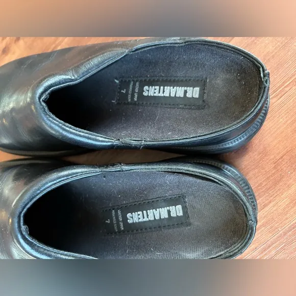 Vintage Dr. Martens Black Clogs Men's Shoes