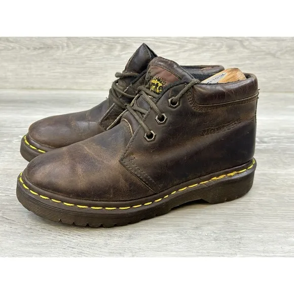 Vintage Dr. Marten's Women's AirWair Brown Leather England  Boots US 5 (8057)