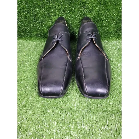 Vintage John Fluevog George Cox Black Leather Dress Shoes Made‎ In England US 12