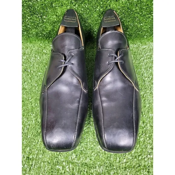 Vintage John Fluevog George Cox Black Leather Dress Shoes Made‎ In England US 12
