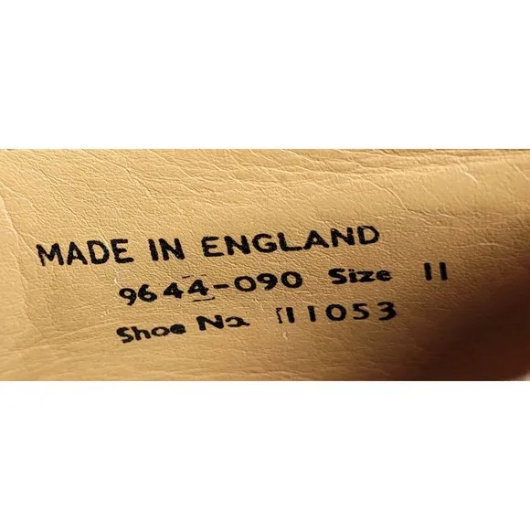 Vintage John Fluevog George Cox Black Leather Dress Shoes Made‎ In England US 12