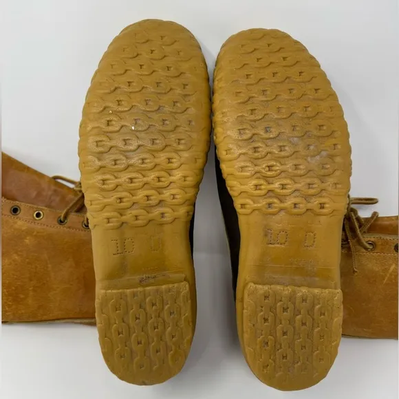 Vintage LL Bean Maine Hunting Shoe Duck Boots, Sz 10, winter, waterproof leather