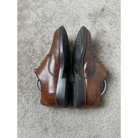 Vintage Mens Boots 90s Polo Ralph Lauren Lace Up Brown Dress Shoes, Size 9 D
