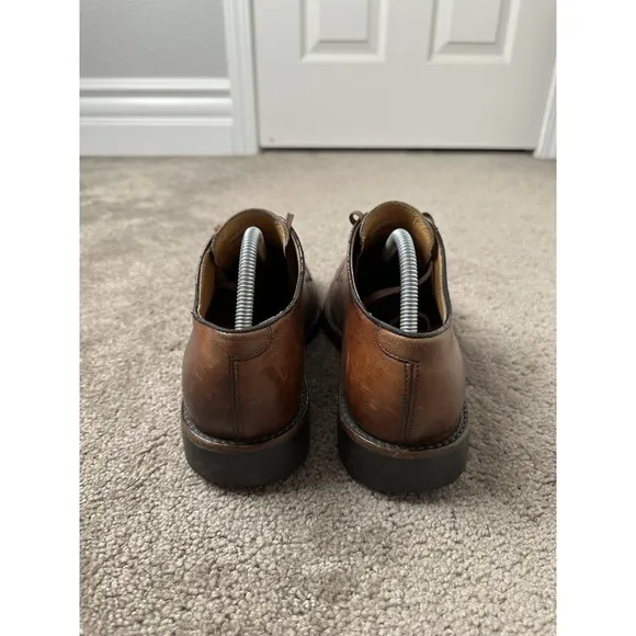 Vintage Mens Boots 90s Polo Ralph Lauren Lace Up Brown Dress Shoes, Size 9 D