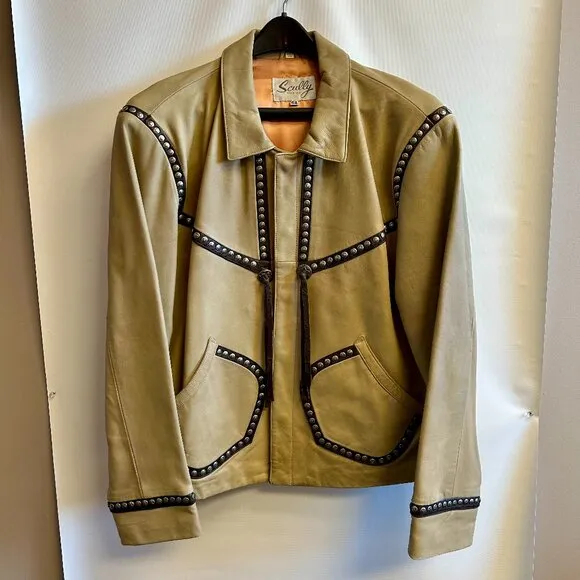 Vintage Scully Silver Studded Mens Jacket
