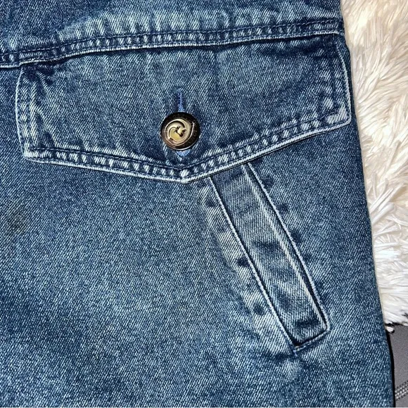 Vintage St. John’s Bay 80’s Denim/Flannel Barn Coat - Petite Small