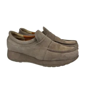 Vintage Stephane Kelian Paris Suede Platform Loafers Shoes Women's 40.5