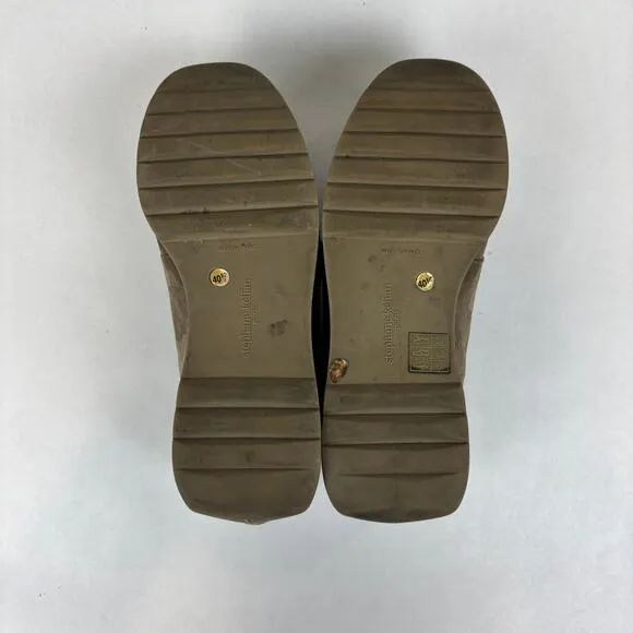 Vintage Stephane Kelian Paris Suede Platform Loafers Shoes Women's 40.5