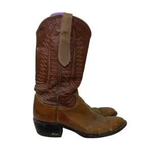 Vintage Tony Lama Men’s Brown Leather Western Boots Size 10