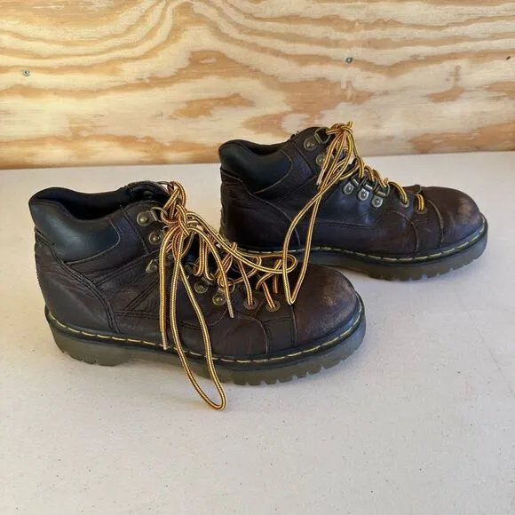 Vintage Men's Brown Leather Dic Martens Boots