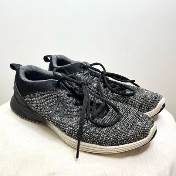 Vionic 335 Adley Womens Black Gray Lace Up Knit Shoes ASR-1437 - Size 7 Comfort